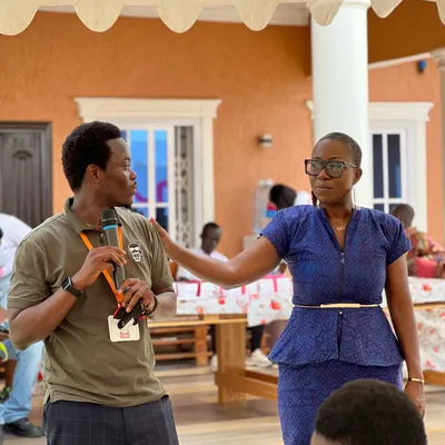 With Ama Duncan, founder of Fab Hub Ashanti
