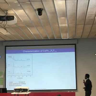 Presenting the master thesis defense at LRCS, Amiens